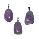 Amethyst kleiner Trommelstein Anhänger ca. 20 x 15...