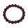 Muschelkern Perlen Kugel Armband 10 mm bordeaux  rot  auf stabilem Stretchband aufgezogen
