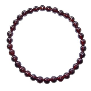 Granat - Almandin Armband Kugel 6 mm A/B  Qualitt auf Stretchband
