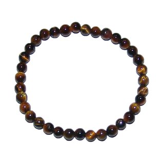 Tigerauge Kinder Armband Kugel ca. 4 mm auf Strechband ca. 13 - 15 cm