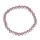 Rosenquarz Armband Kugel ca. 6 mm auf Strechband ca. 19 - 20 cm