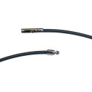 Kautschuk Band Reif schwarz 3mm mit stabilem Edelstahl Clipverschluss verschiedene Längen wählbar 42 cm