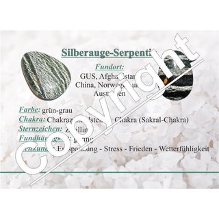 Silberauge Massagestab Griffel ca. 100 mm