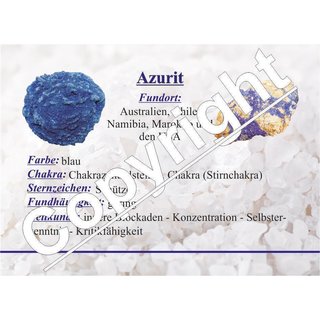 Azurit in Granit Trommelstein Anhnger  auch K2 genannt ca. 30 x 20 mm mit Bohrung ca. 2,5 mm