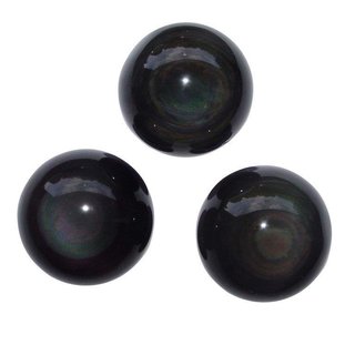 Regenbogen Obsidian Kugel ca. 45 - 48 mm  A* extra schimmerndes Farbspiel