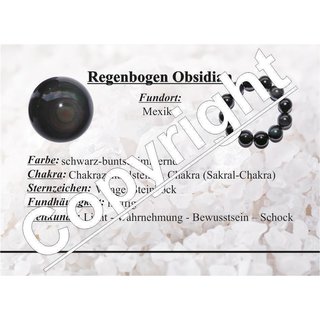 Regenbogen Obsidian Kugel ca. 45 - 48 mm  A* extra schimmerndes Farbspiel