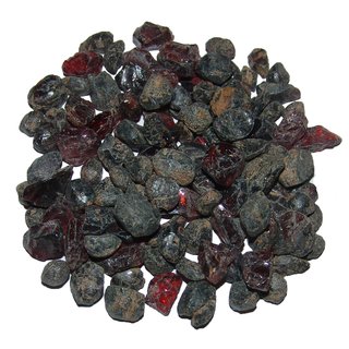 100 Gramm Granat mini Rohsteine Rohstücke Wassersteine oder zur Dekoration ca. 5 - 10 mm