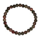 Unakit/Epidot 6 mm Kugel Armband ca. 19 - 20 cm auf...
