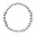 Bergkristall 6 mm Kugel Armband ca. 19 - 20 cm auf Stretchband