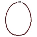 Granat 4 - 5 mm facettierte Kugel Kette ca. 45 cm mit...