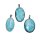 Larimar auch Atlantisstein genannt XL Anhänger in 925er Silberfassung ca. 35 - 45 mm