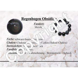 Regenbogen Obsidian Anhnger in silberfarbener Metallfassung ca. 30 - 35 mm
