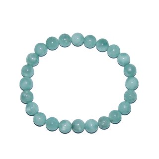 Angelith grn 8 mm Kugel Armband, auch Engels Stein oder Anhydrit genannt,  ca. 19 - 20 cm auf Stretchband