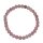 Andenopal rosa  6mm Kugel Armband ca. 19 - 20 cm auf Stretchband