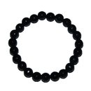 Turmalin schwarz / Schrl 8 mm facettiertes Kugelarmband...