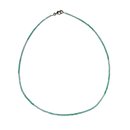Chrysopras 2 mm facettierte Kugel Kette ca. 45 cm mit...