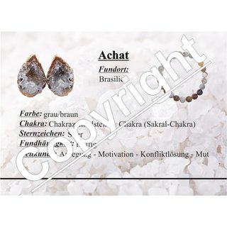 Achat Natur Anhnger Tropfen ca. 30 - 40 mm teilweise mit Oberflchenstruktur A* extra Qualitt mit silberfarbenen Clip
