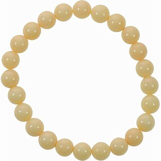 Bambus-Korallen-Armband, Engelhaut-Optik (zart rosa-lachs), ca.  8 mm, flexibel auf Elastik