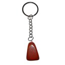 Jaspis rot Trommelstein Schlsselanhnger ca.20-25 mm mit...