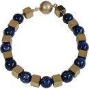 Edelsteinarmband Lapis Lazuli, verg. Hämatin,...