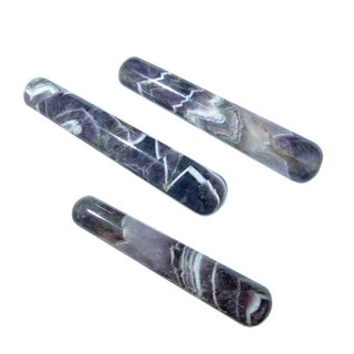 Amethyst gebndert Massage Stab Griffel konische Form gute Steinqualitt