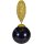Funk-Anhänger Magnetclip Tamouree Muschelkernperle, Peacock, Stardust, 925oo Silber vergoldet