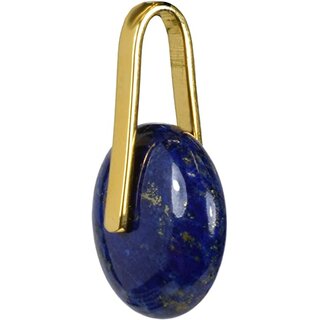 Lapis Lazuli an 925oo Silber vergoldeter Spange,  ca. 20 mm