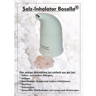 Salz Inhalator Bosalla® aus Keramik gefüllt mit ca. 150 g reinem Salz Granulat