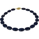 Edelstein Kette Lapis Lazuli, Collier, 925oo Silber...