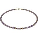 Funk-Collier Edelstein Kette - Ametrin, Coated Quarz...