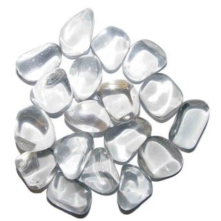 Bergkristall 100 g Trommelsteine, ca. 9 - 14 Steine, Handschmeichler Wassersteine