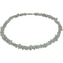 Edelsteinkette Aquamarin, Chipform,  ca. 9-10 mm, ca. 44...