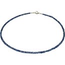 Edelstein Kette Cyanit facettiert,, Kette ca. 47,5 cm, 80...