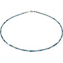 Funk-Collier Edelstein Kette, Trkis, Howlith-Blau und...