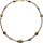 Funk-Collier Hochwertige Edelstein Mix Kette, 925oo Silber verg. Magnetschloss, ca. 44 cm