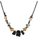 Funk-Collier Edelstein Kette Tektit, Ssswasser...