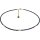 Funk-Collier Edelstein Kette Rainbow Mystic Spinell mit Herkimer Diamanten, Silber vergoldet, ca. 43-49 cm