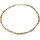 Funk-Collier Frühlingskette, Goldfarbene Keshi Perlen mit Lapis Lazuli, ca. 44.5 cm