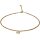 Funk-Collier Edelstein Kette - Goldquarz facettiert mit Star Dust Achat Druse, 925oo Silber, ca. 44,5-50 cm