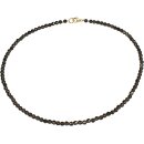 Funk-Collier Rauchquarz facettierte Kugel Kette in...