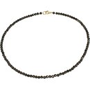 Funk-Collier Rauchquarz facettierte Kugel Kette in...