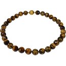 Funk-Collier Edelstein Kette. Tigerauge facettiert. 925oo...