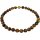 Funk-Collier Edelstein Kette. Tigerauge facettiert. 925oo Silber vergoletes Magnetschloss