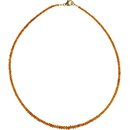 Funk-Collier Mandarinengranat facettiert, ca. 46 cm, ca...