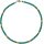 Funk-Collier Amazonitkette mit Bernstein, 925oo Silber vergoldet, ca. 46 cm