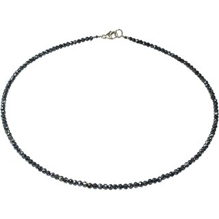 Funk-Collier Damen Edelstein Kette Mystic Spinell, 925oo Silber Karabiner, ca. 45cm,  ca 3 mm