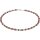Funk-Collier Edelstein Kette Rubin, Labradorit, Apatit und Peridot, Silber, ca. 46 cm
