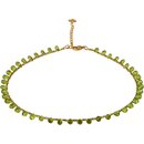 Funk-Armband Peridot Tropfenkette facettiert, 925 SI....