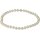 Tamouree Muschelkernperlen Collier, weiß, 11mm, Magnetschloss, ca. 47 cm