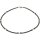 Edelsteinkette Hämatin mit Süsswasser Zuchtperlen, weiss, ca. 45,5 cm